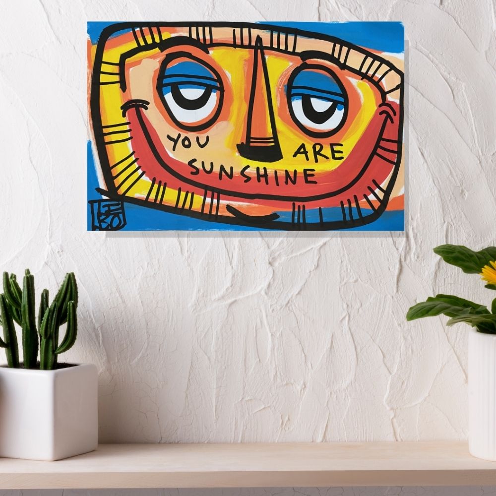 You Are Sunshine - Lebo Steel Mineral Print